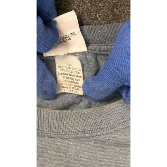 Vintage Harley Davidson T-Shirt Mens XL Faded Blue Big Barn Des Moines Iowa - Picture 4 of 4